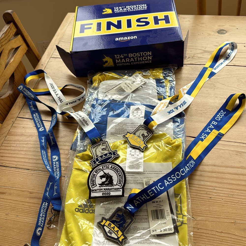 Boston marathon half/10k/5k 2020 set NWT